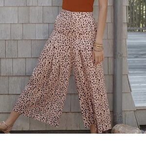 Anthropologie wide pleated pants